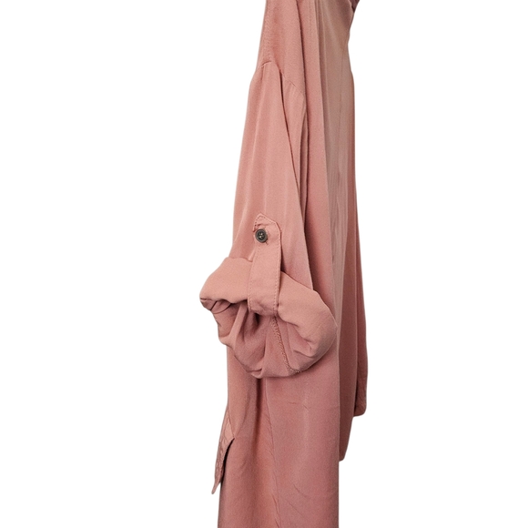 Entro by Anthropologie Open-Front Waterfall Cardigan Size L - Picture 4 of 8